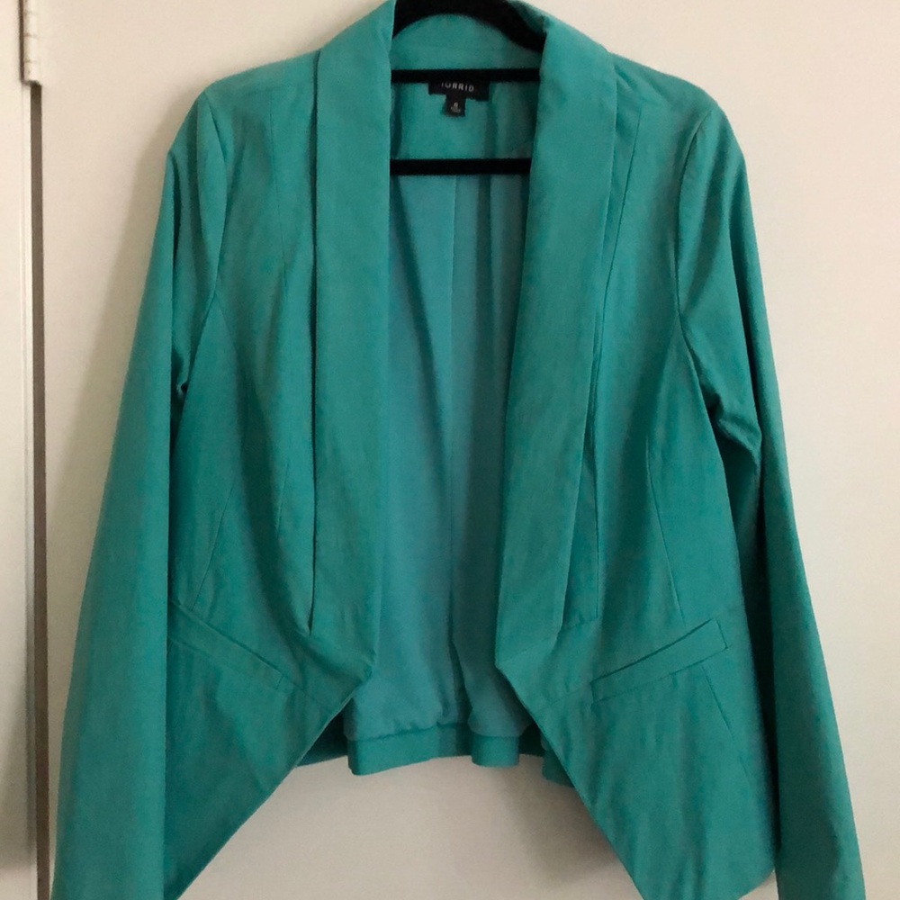 Turquoise Work Blazer